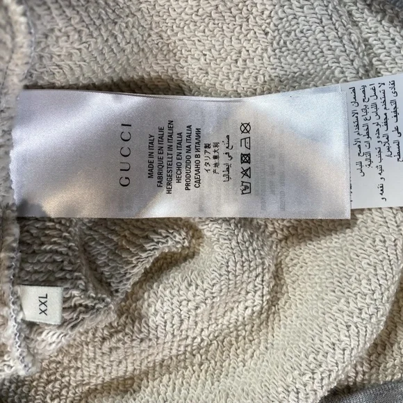 Gucci Jersey Hoodie Gray - Picture 6 of 15